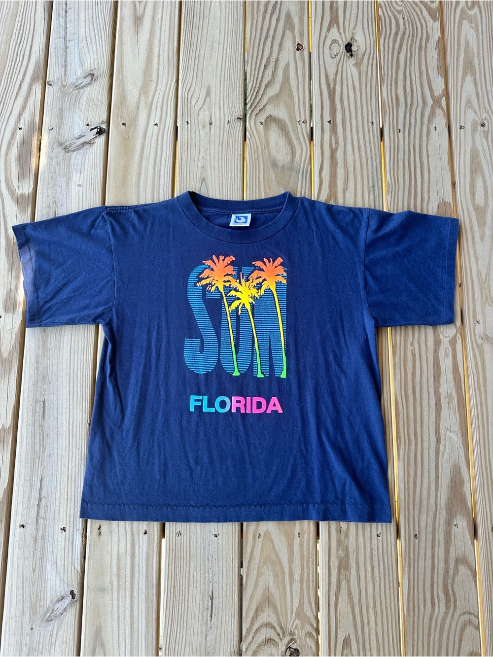 1990s USA Made Florida Sun Boxy Fit Graphic Shirt